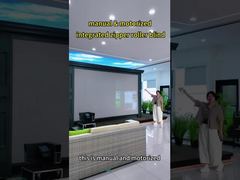 manual and motorized intergarted zipper roller blind