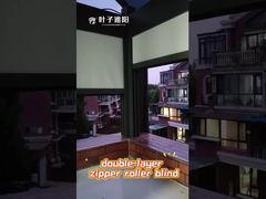 double-layer zipper roller blind